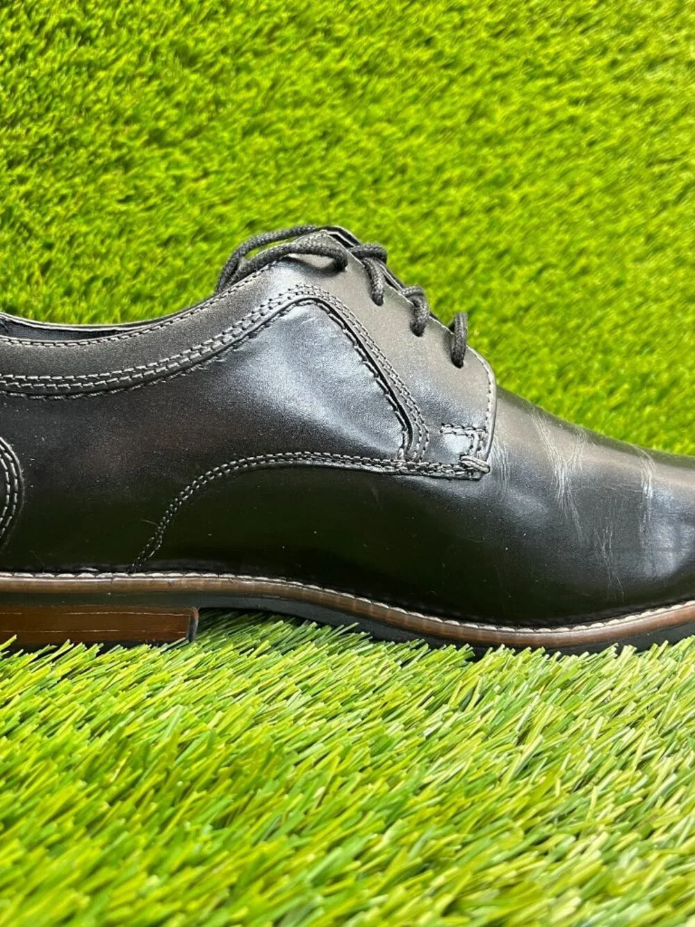Nunn Bush Westwood Mens Size 8.5 Black Casual Classic Leather Oxford Dress Shoes